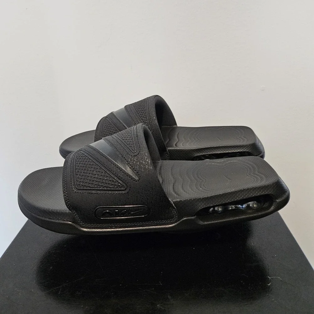 Nike Air Max Cirro Slide 'Triple Black' Men's Sandals DC1460-007 Sz 12